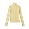 Women's Turtleneck Long Sleeve Slim Fit Top Stretch Solid Color Basic T Shirt