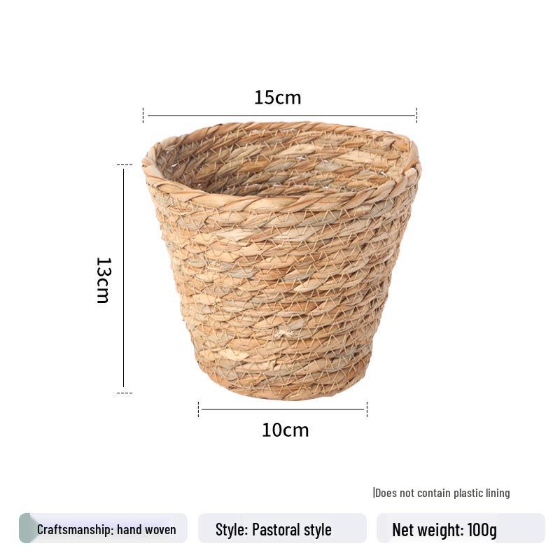 Chestnut Bear Hugging Straw Braided Flower Basket - Holiday Bestseller, Online Celebrity Favorite