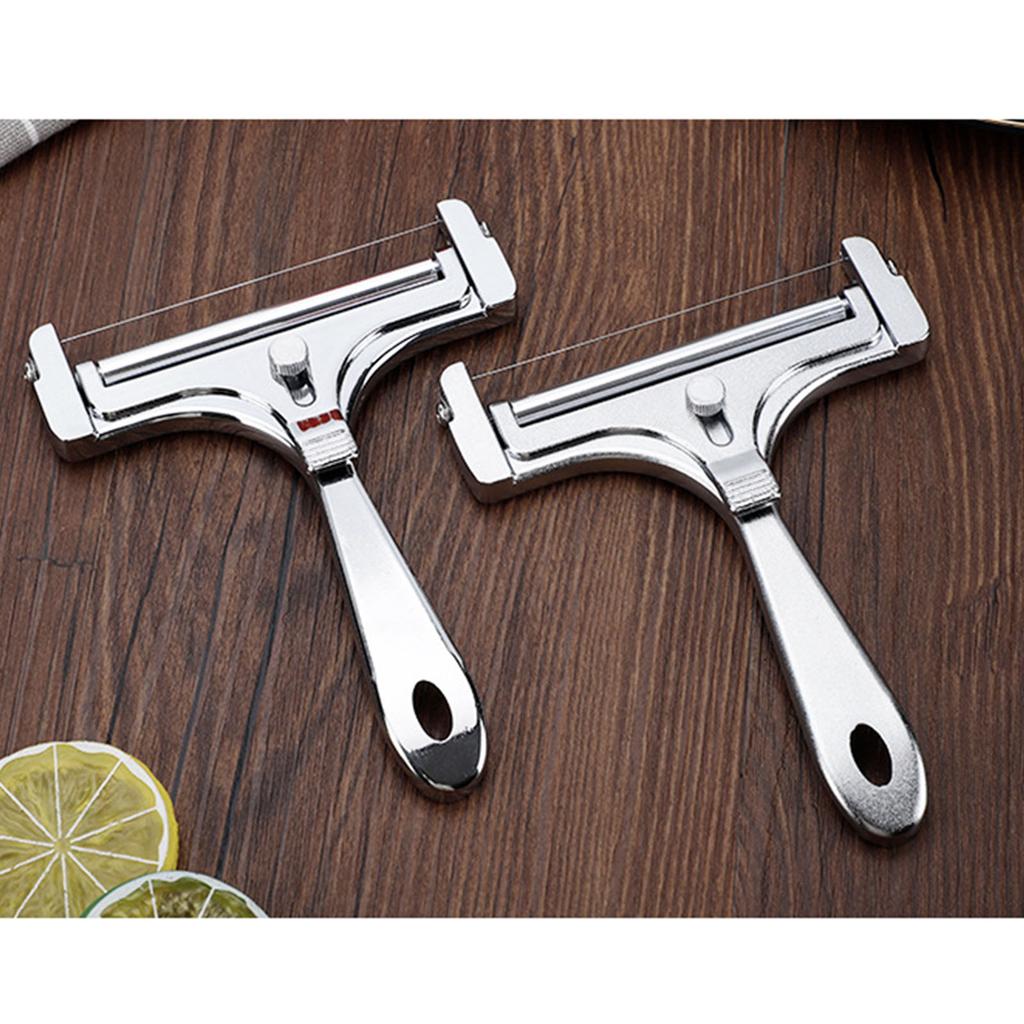 Handheld Cheese Cutter Stainless Steel Wire   Thickness Cheese Slicing Tool for Mozzarella Cheddar