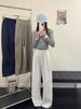 Korean Style High Waist Drawstring Drape Pants - Women's Casual Slimming Long Trousers for Early Spring