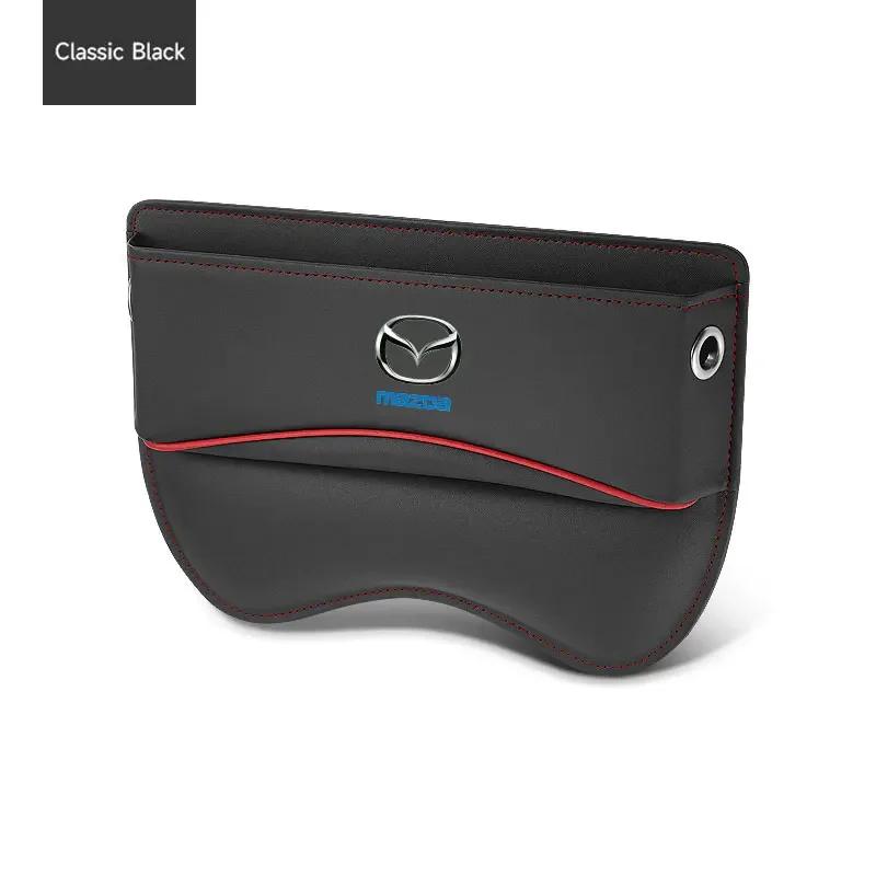 

2025 Hot Car Seat Gap Filler Pockets Multifunction Storage Box Gap Filler Seat Organiser For Mazda CX-3 CX-4 CX-5 CX-7 CX-9 3 Ax чёрный