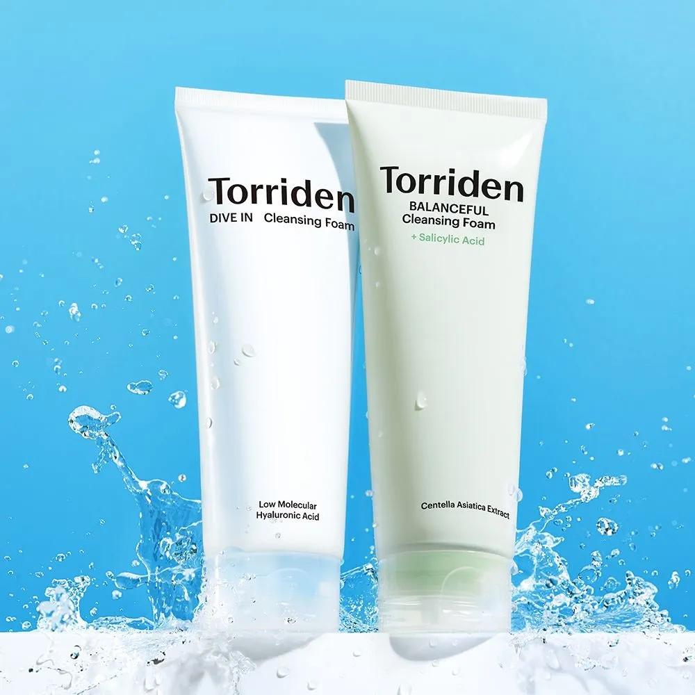 [2-Piece Set] Dive-in Hyaluronic Acid Cleansing Foam 150ml + Balanceful Cica Cleansing Foam 150ml