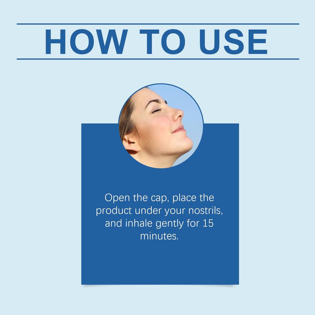 South Moon Kräuter-Linderungs-Inhalator Tägliche Reinigung Nasenbeschwerden Sanft Nährend Erfrischend Beruhigend Nase