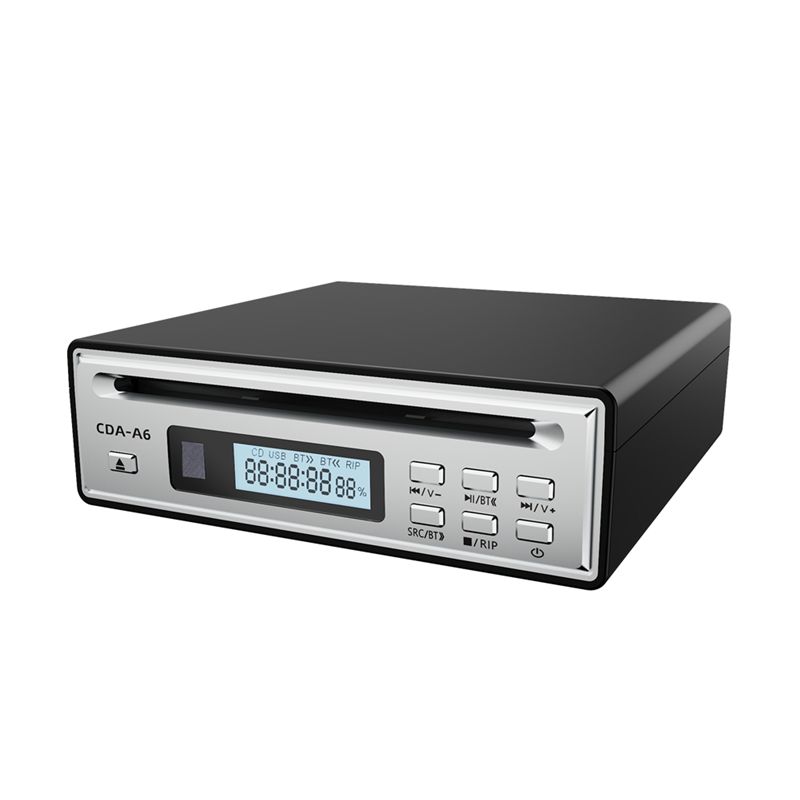 ABNR Hi-Fi CD Ripper W/One-Touch WAV Ripping, Bidirectional Bluetooth CD Player, USB Playback, Optical&AUX Output