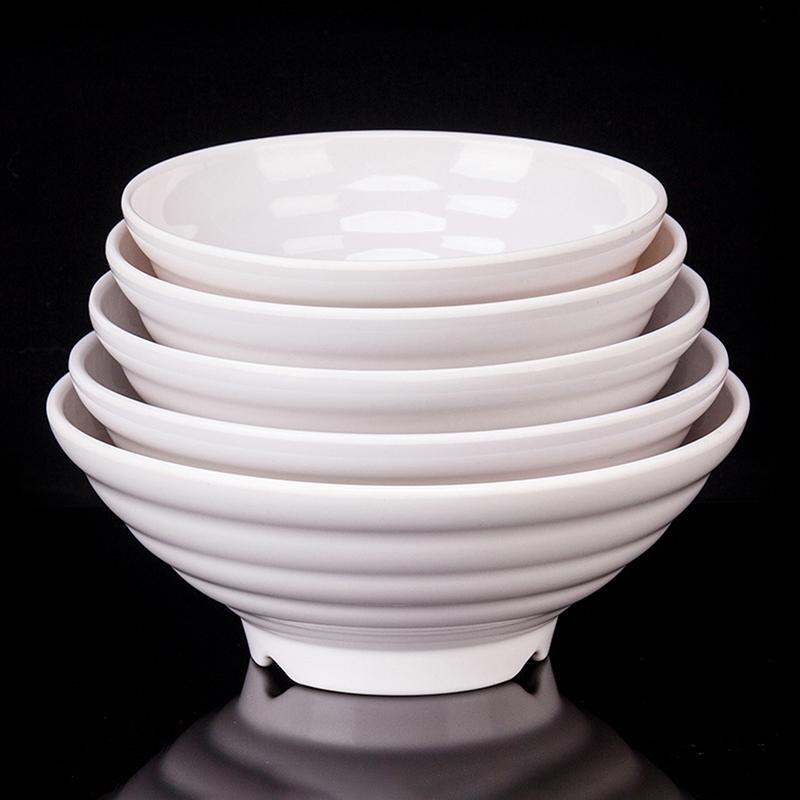 Melamine Noodle Bowl Household Plastic Tableware Restaurant Commercial Ramen Salad Bowl Thickened Not Easily Broken Soup Bowls