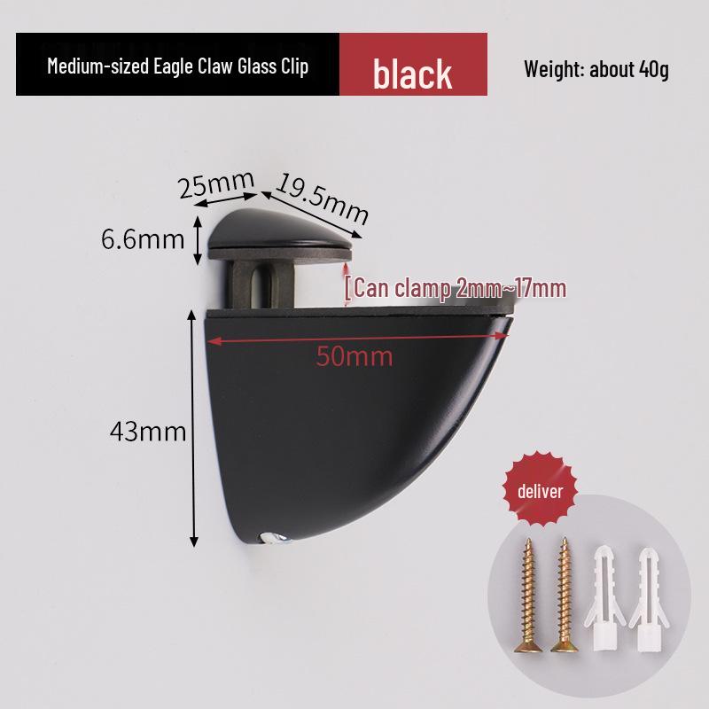 Adjustable Glass Shelf Clip Support Bracket