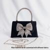 Bolso de Mano de Noche de Lujo con Lazo de Diamantes: Bolso de Fiesta y Vestido para Mujer