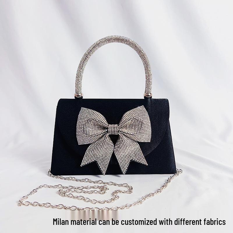 

Luxurious Diamond Bow Evening Handbag: Women s Party & Dress Bag