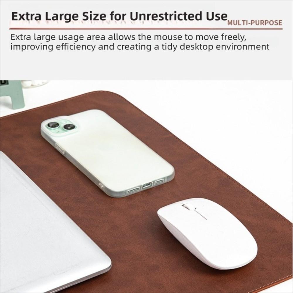 Leather Keyboard Mice Mat Non-slip Computer Laptop Mousepad Retro Mouse Pad  Home Office