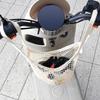 Motorcycle Helmets Luggage Net Scooter Storage Mesh Bag MTB Cycling Handlebar Tube Hanging Baggage Bag Motorcycle Accessories