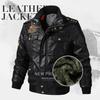 Nuevas chaquetas de hombre de cuero PU, chaqueta informal holgada de motocicleta para hombre, chaquetas de locomotora de talla grande S-6XL
