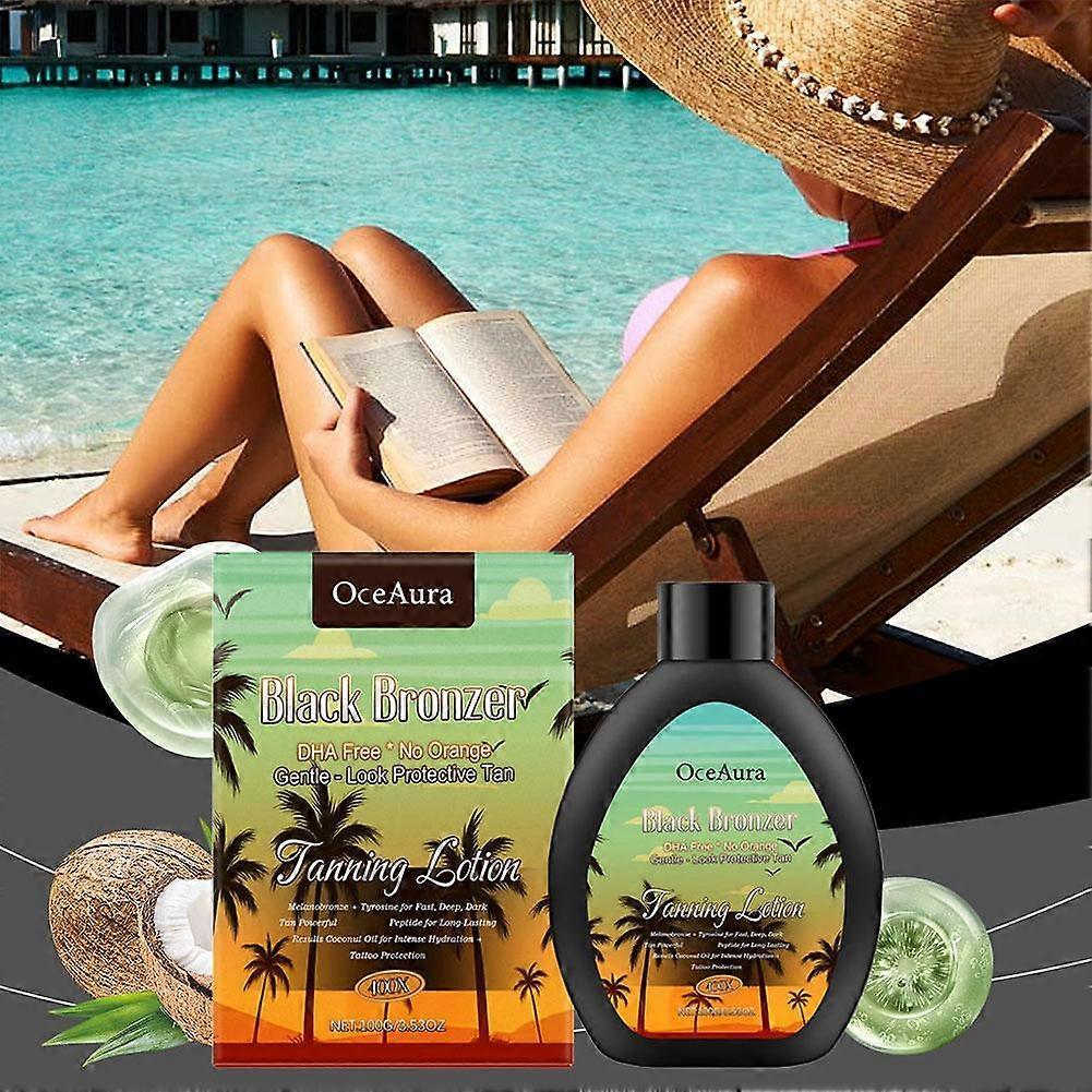 100ml Bräunungslotion mit Sonnenschutz Schnell wirkend Natürliche Bräune Feuchtigkeitsspendend Nicht fettend für Strand und Außenbereich