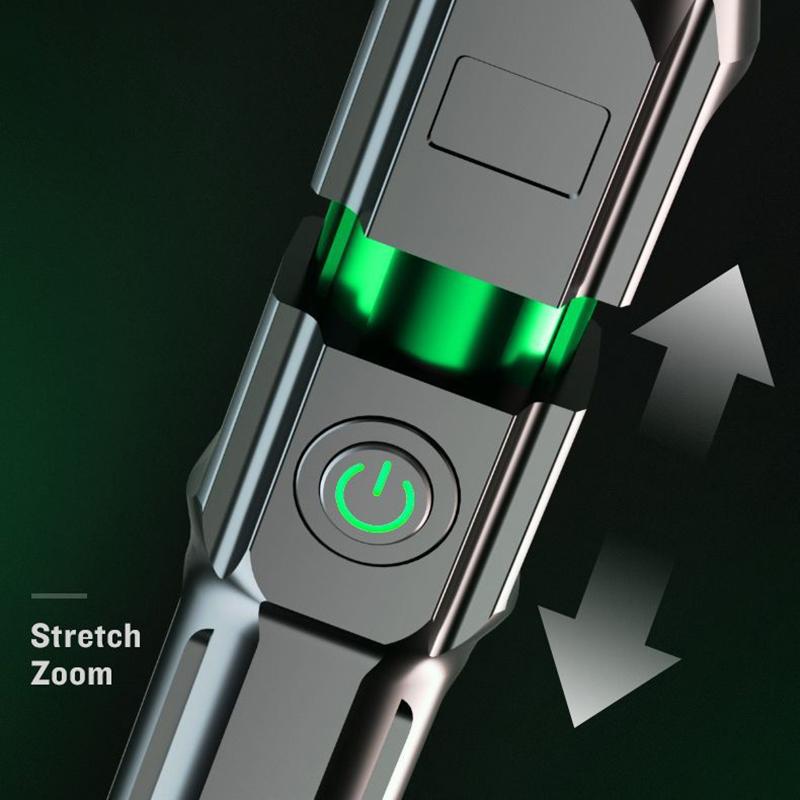 Flash Light Portable Rechargeable Spotlights High Power Rechargeable Led Flashlight Camping Ultra Powerful Flashlight Lamp Work