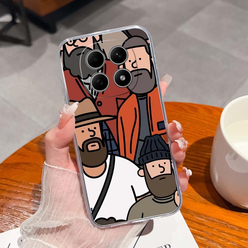 Suitable For Redmi Note 15 14 Pro 14S 15 15C A5 A1 Popular Creative Letters Patterns Phone Case Transparent Silicone Anti Slip Shell For Redmi Housing