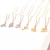 Elegant 26-Letter Uppercase Pendant Necklace: Simple and Fashionable European-American Clavicle Chain with Niche Design