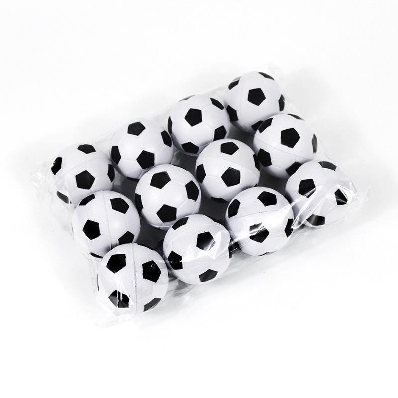 Funny Toy Balls 4CM Football Bouncy Balls Jumping Solid Elastic Rubber Balls Kids Boys Happy Soccer Theme Birthday Party Decors