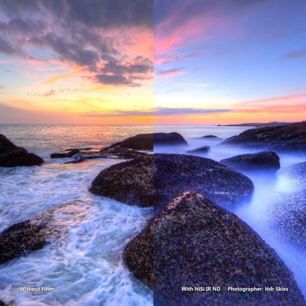 Ikan Hard Gradient Neutral Density IR Lens Filter Black IR (NiSi) (Hard GND(4) 0.6 100x150)