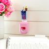 Wall Mounted Automatic Toothpaste Dispenser No Drilling With Toothbrush Storage Slots For Home Bathroom Daily Use