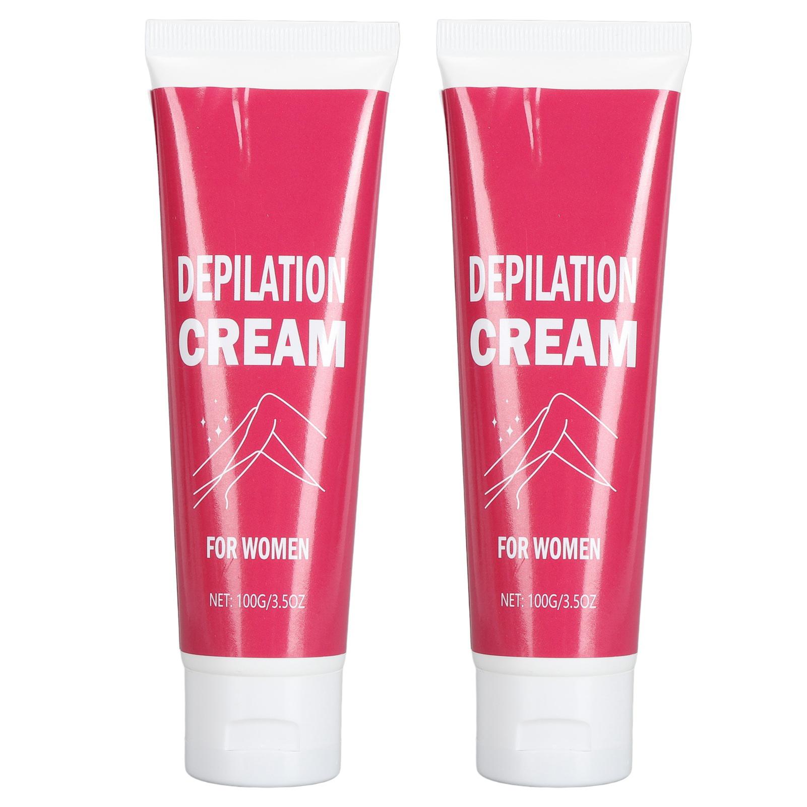 

2pcs 100g Women Hair Removal Cream Gentle Moisturizing Full Body Underarm Hair Removal Cream for