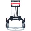 Vidaxl Foldable Stair Climbing Trolley, 70 Kg, Aluminum, Silver