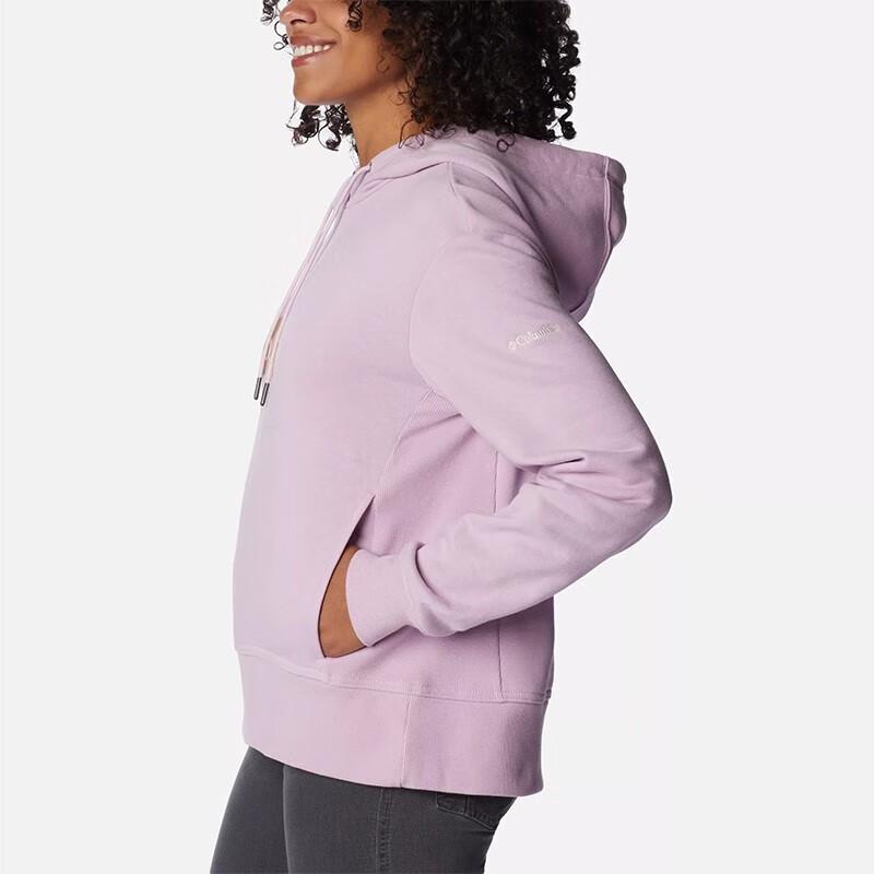 Columbia Letter Logo Printed Hooded Sweatshirt Women Sweatshirt Purple AR9709-572
