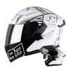 Motorcycle Helmet Unisex Full Face Street Bike Helmet All Season Large Tail Wing Motorcycle Protective Gear