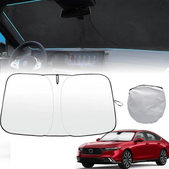 For Honda Accord 2023-25 Foldable Car Windshield Sun Shade UV Block Cover Visor