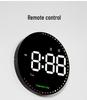 Colorful LED Dynamic Wall Clock: Perpetual Calendar & Simple Decor for Living Room