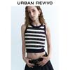 UR Women's Sleeveless V-Neck Color Block Stripe Jacquard Knit Top