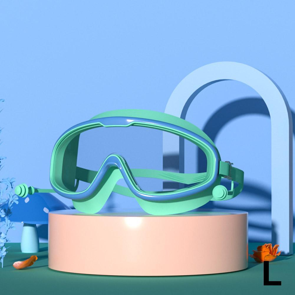 Kids Swimming Goggles Big Frame HD View Anti-fog Waterproof Children's Swim Goggles Boys and Girls Multi-color To Choose