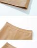 Plus Size High Waist Black Faux Leather A-line Mini Skirt for Women - Hip-Hugging Slim Fit for Spring and Autumn