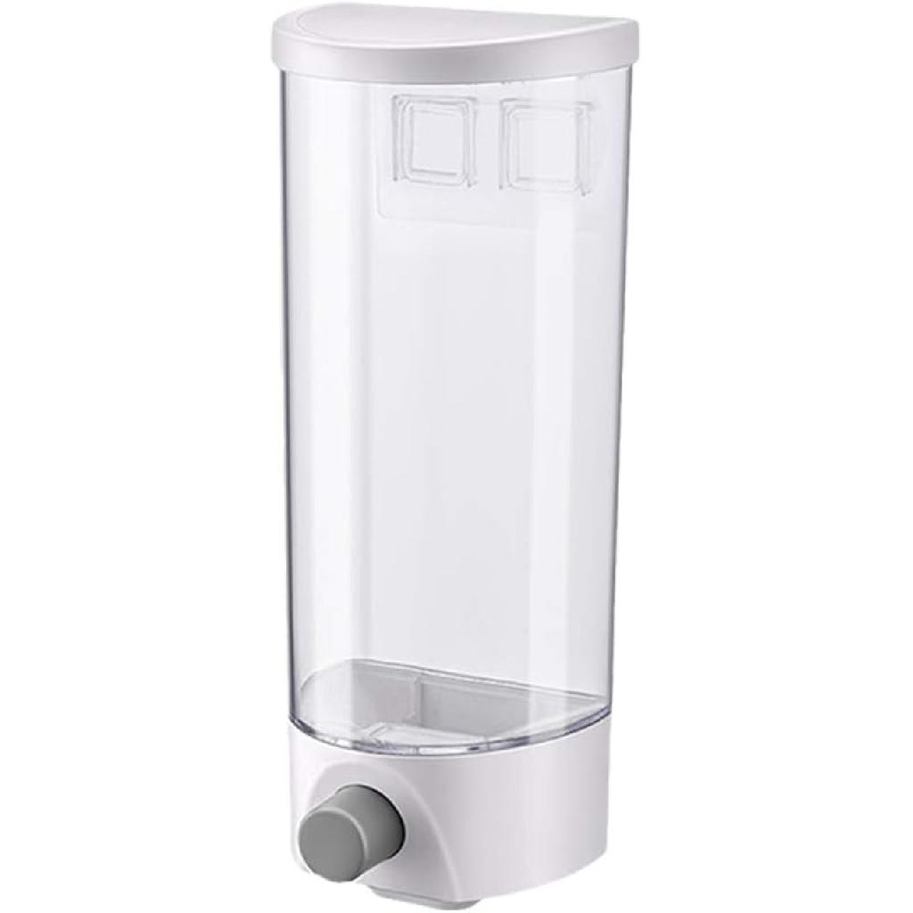 Kichvoe Rice Dispenser Wall Mount Dry Food Dispenser Grain Storage Container Cereal Dispenser Rice Bucket Rice Storage Tank Grain Canister Food