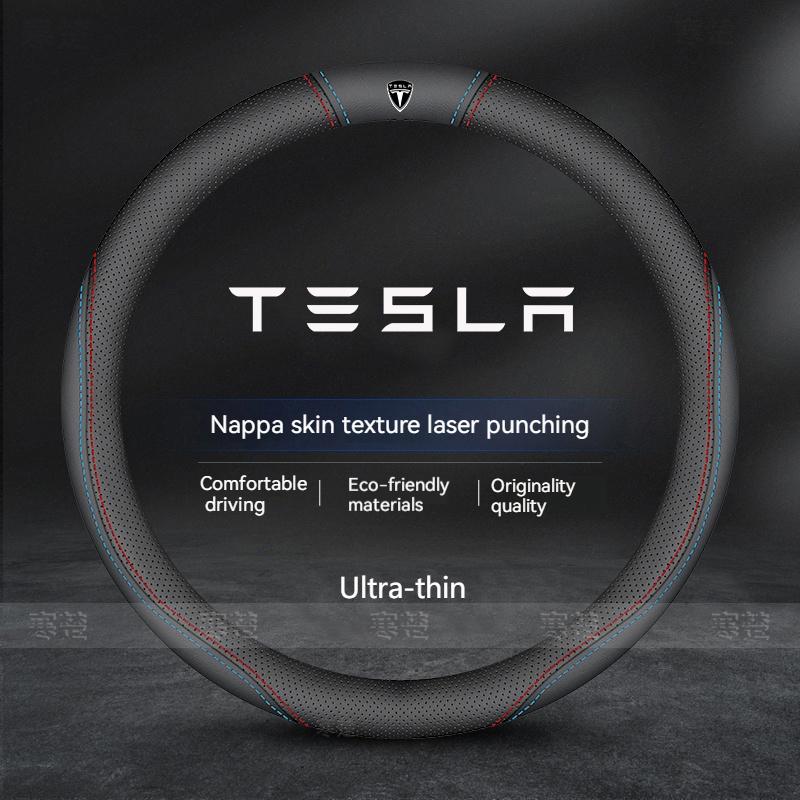 AMN1 For Tesla Model 3 Model S Model Y Model X Roadster Car Steering Wheel Cover 2019-2025 Auto interior Steering Wheel Accessories