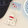 1PC Cute Cartoon Plush Ball Decoration Doll Pendant Keychain Kawaii Football Table Tennis Racket Stuffed Doll Toys Pendant Gifts