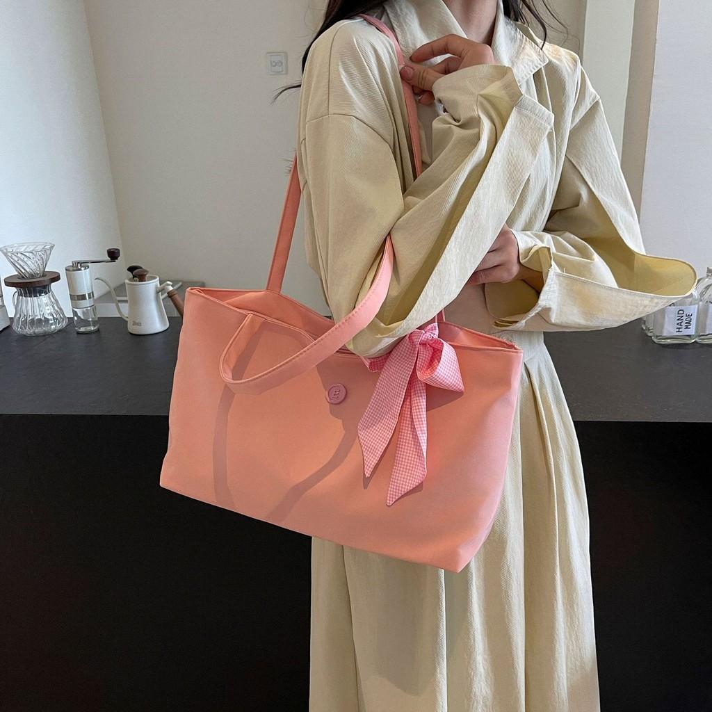 Fashionable Black And Beige Soft Pu Tote Bag With Spacious Design For Students