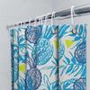 Colorful Pineapple Shower Curtain Waterproof Fabric Bath Decor Navy Blue Yellow Green White