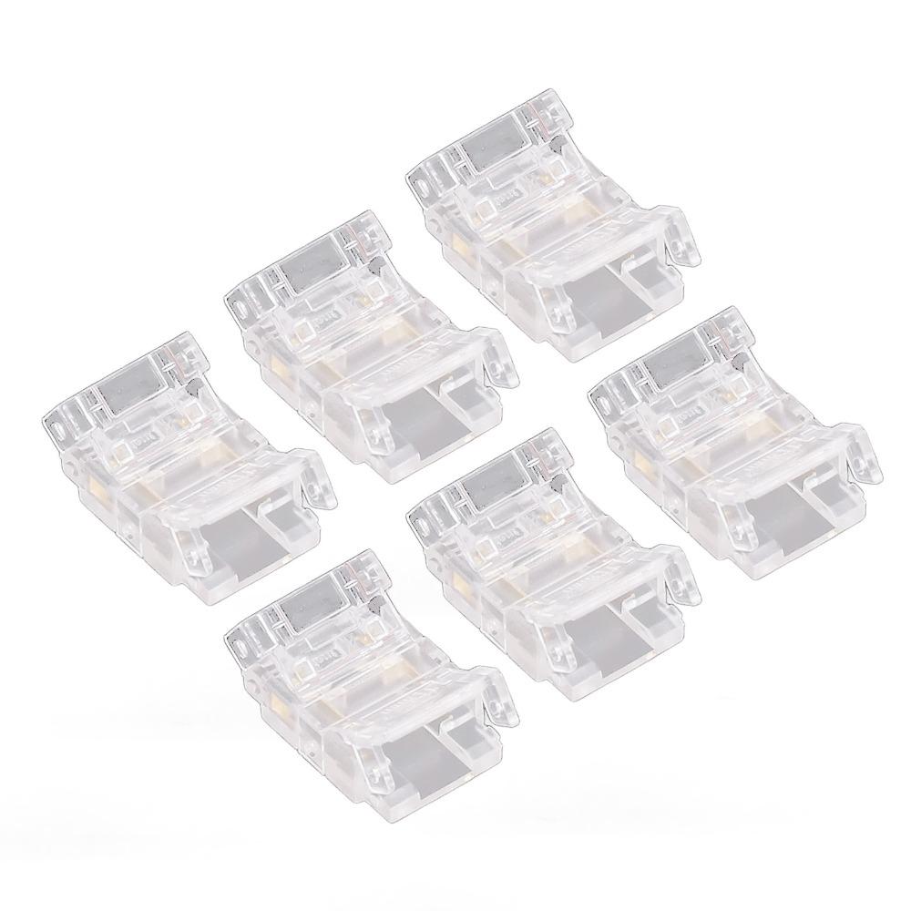 20pcs 10mm LED Strip to Wire Connector COB Solderless LED Connectors  For Kitchen