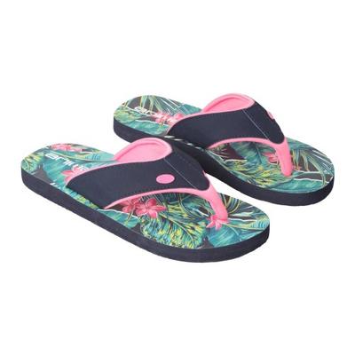 Childrens/Kids Swish Tropical Leaves Recycled Flip Flops