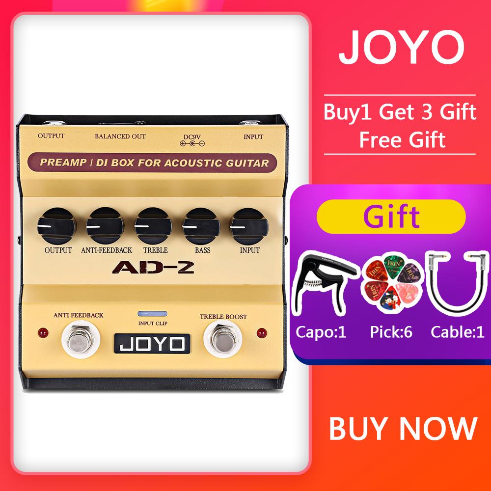 JOYO AD-2 Acoustic Guitar Effect Pedal Built-in Dual Band EQ High Sensitivity DI Box Effect Functiion for Acoustic Guitar Pedal