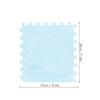 10pcs Plush Foam Floor Mat Prevent Slip Cuttable Thickened Interlocking Carpet Tiles For Bedroom Light Blue