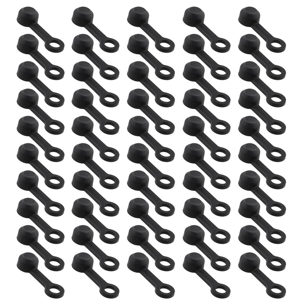 50Pcs Bike Bleed Nipple Cover Soft Rubber Brake Screw Caps Bike Hydraulic Brake Caliper Bleed Nipple Cap Easy to Use
