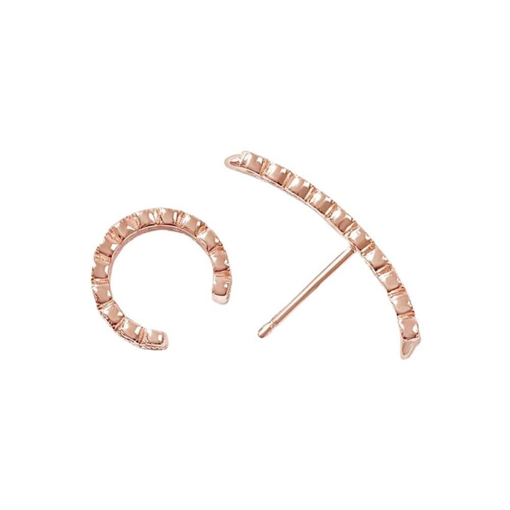 Geometric Shape Stylish Alloy Earrings And Ear Clips Set For Women Trendy Street Fashion Accessories