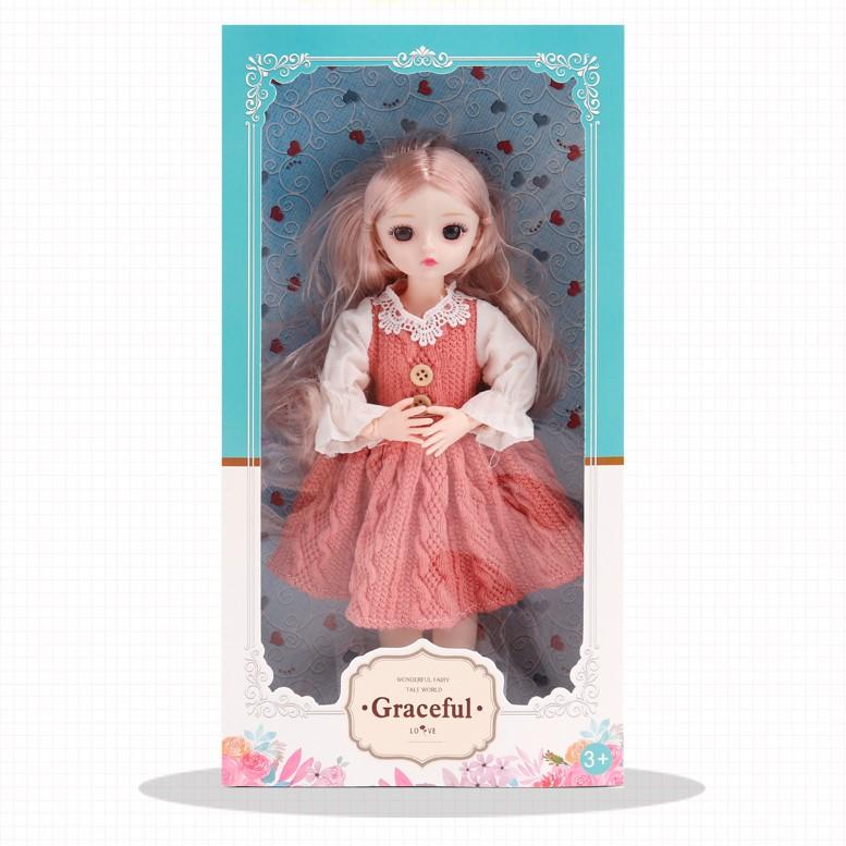 Princess Dress Up 23 Joint 3D Real Eye Doll