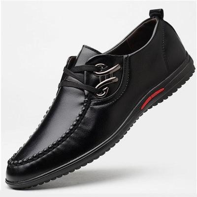 Lässige Lederschuhe für Herren, Business-Kleid, Schnürschuhe aus Leder