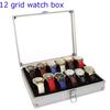 6/12 Slots Watch Box Organizer Watch Display Storage Box Jewelry Watch Box