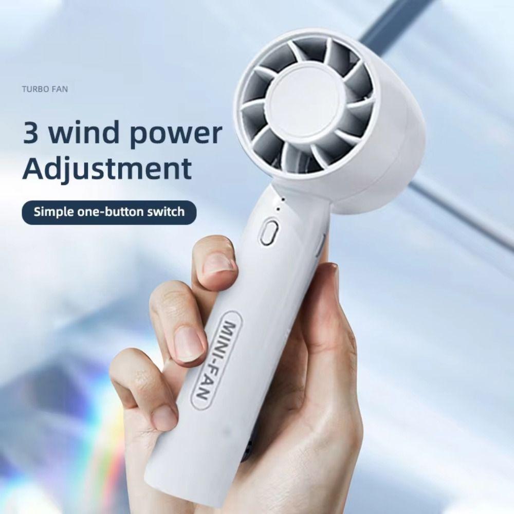 Small Mini Air Conditioner USB Rechargeable Desk Fan Handy Fan Handheld Fan Cooler  Dormitory