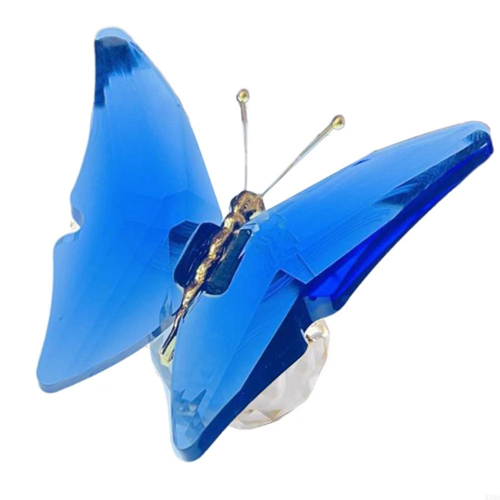 Color Butterfly Butterfly Ornaments Shimmering Finish Crystal Butterfly Craft Desk Decoration