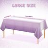 Table Cloth Large 137x274cm Disposable Tablecloth Fade Resistant For Party Decorations