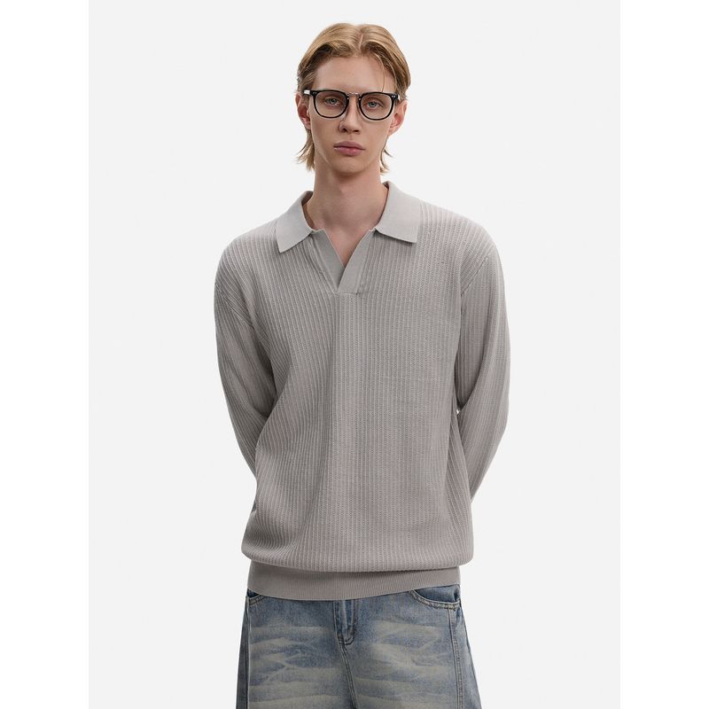 Blaexit Retro Vintage Style Black Knit Sweater for Men, Short Cleanfit Regular Shoulder Polo Collar Long Sleeve Base Layer