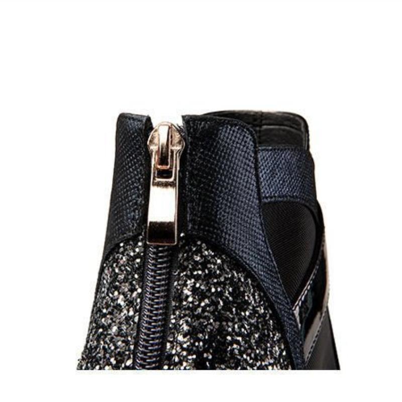 Summer Breathable Women's Sandals with Rhinestone Decoration Womens Pumps Retro British Sandals Fashion Boots Female Mesh Botas